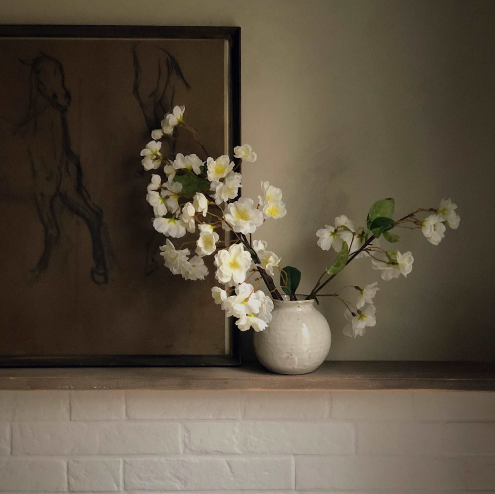 Décoration intérieure - fleur artificiel |   FLEURS DE CERISIER BLANCHES - 3