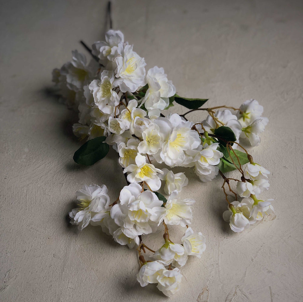 Décoration intérieure - fleur artificiel |   FLEURS DE CERISIER BLANCHES - 3