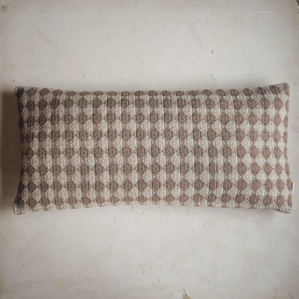 Coussin lombaire - Damier brun