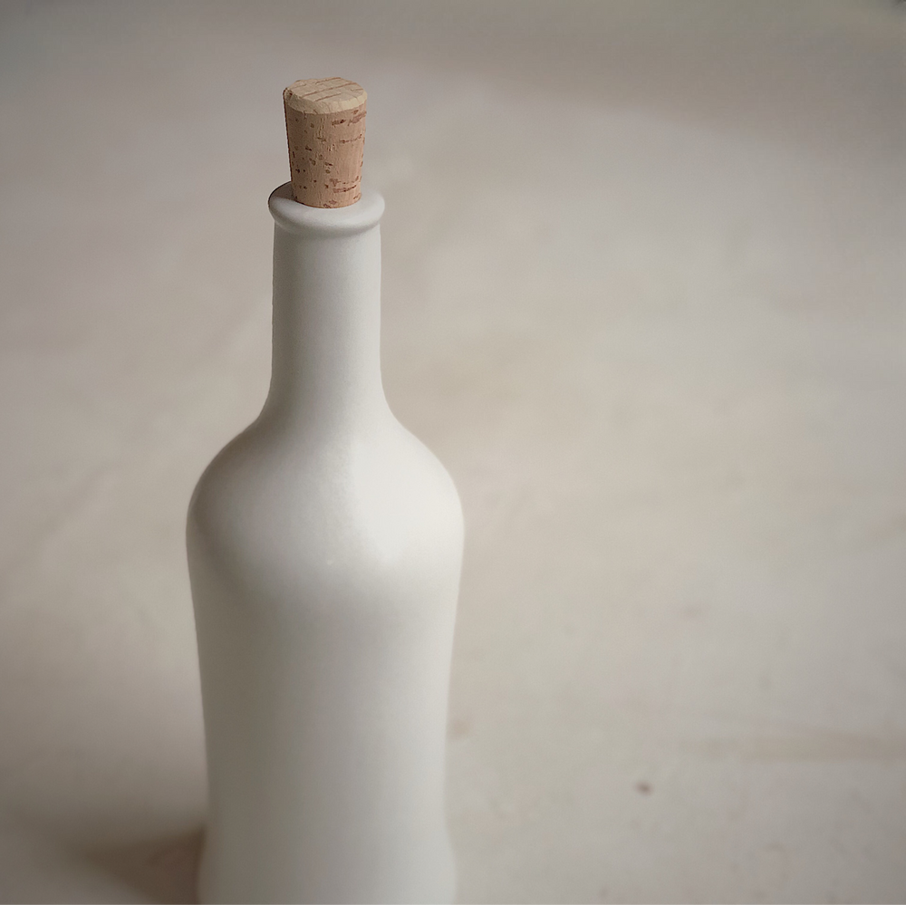 STONEWARE OLIVE OIL BOTTLE