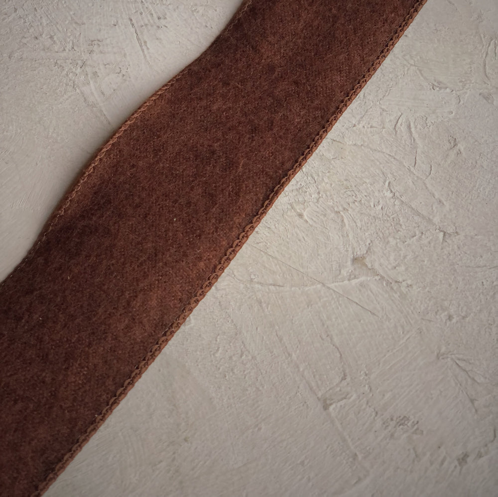 Rouleaux de ruban en jute douce - chocolat