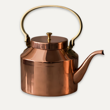 Bouilloire à thé en cuivre anglais - handcrafted English copper kettle