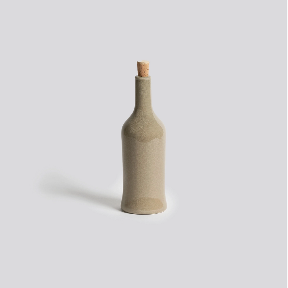 STONEWARE OLIVE OIL BOTTLE