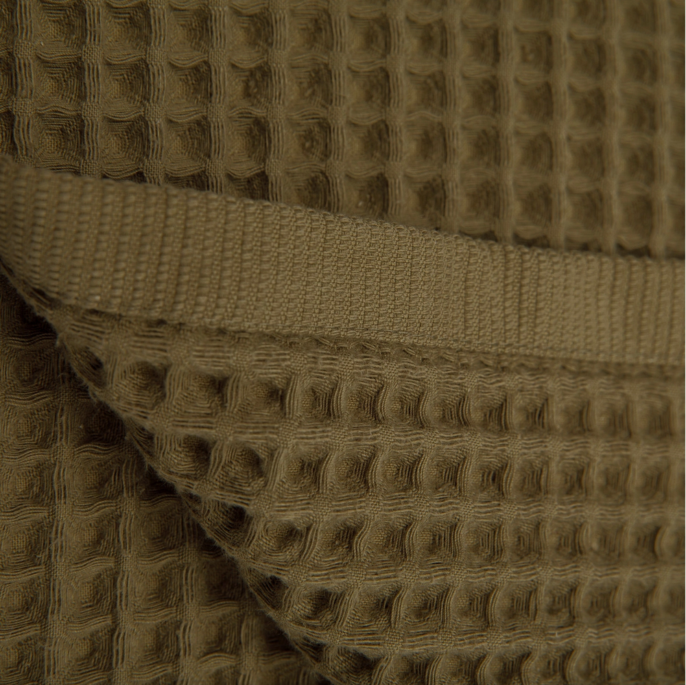 Serviette à main gaufrée - Olive