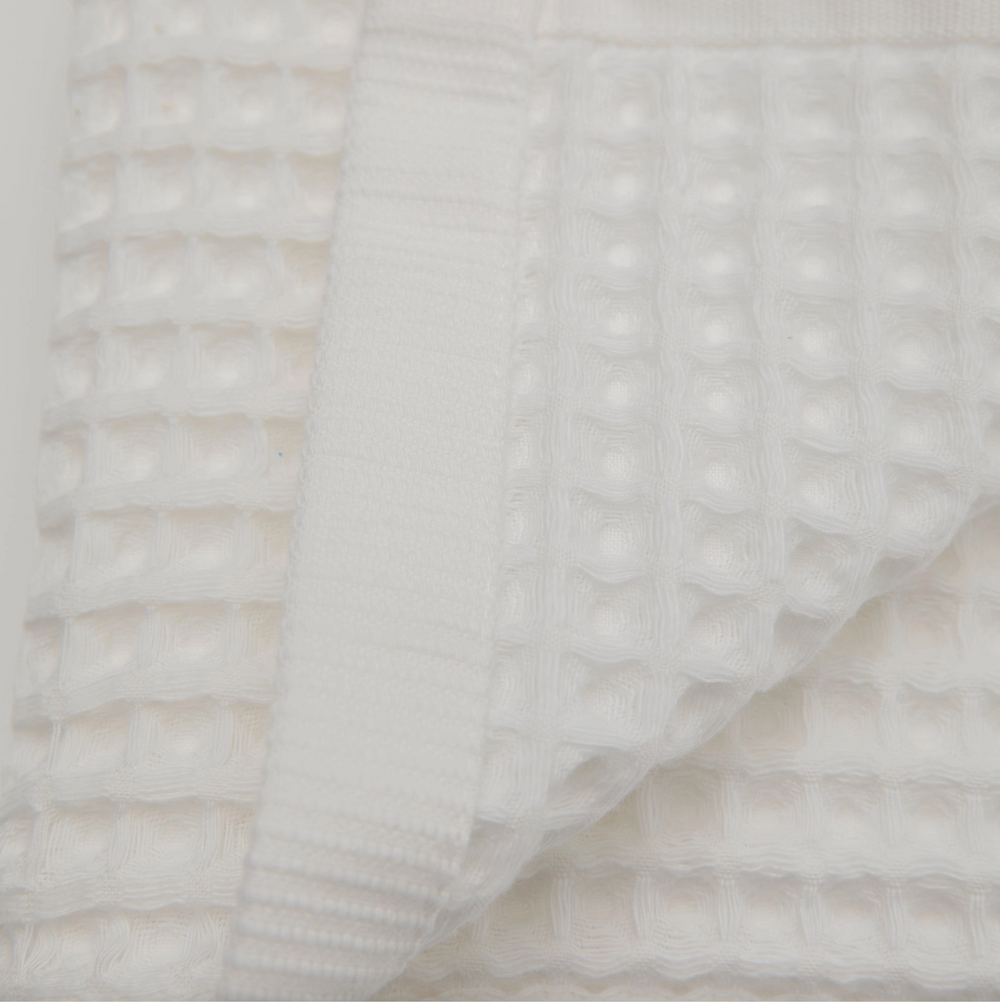 Serviette à main gaufrée - blanche