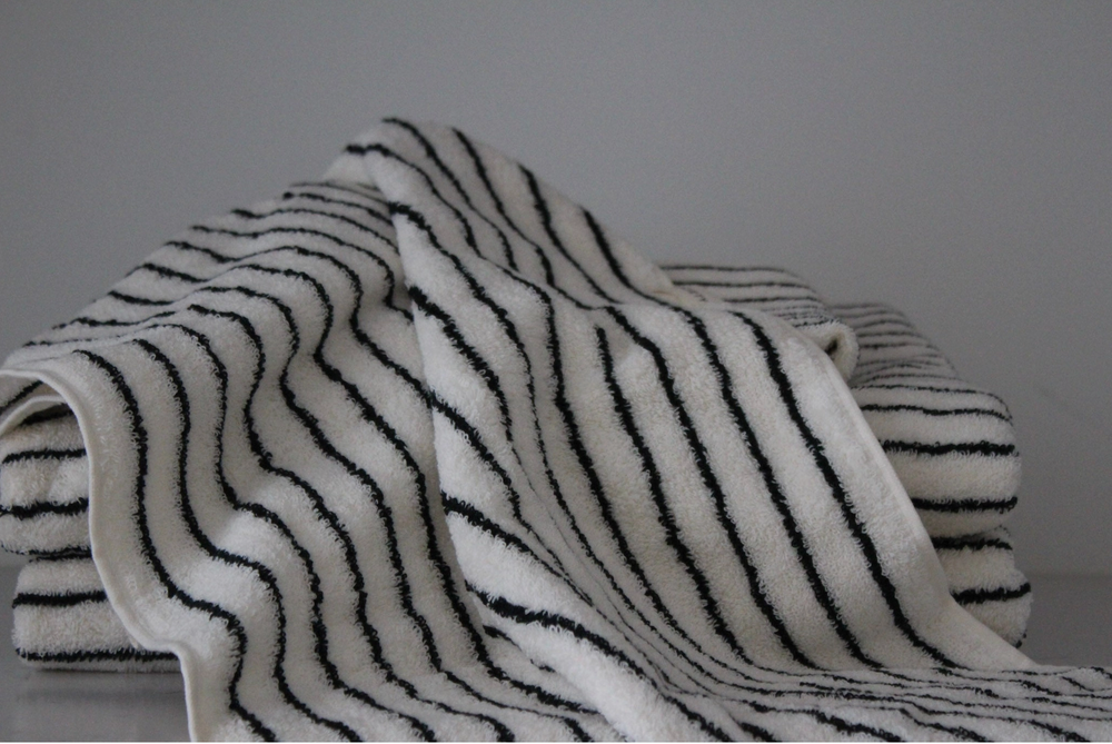 Serviette de bain rayé
