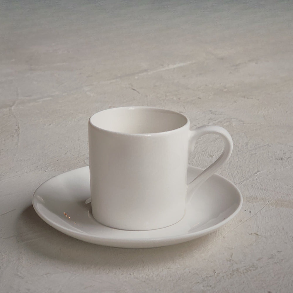 Tasse et soucoupe à espresso double