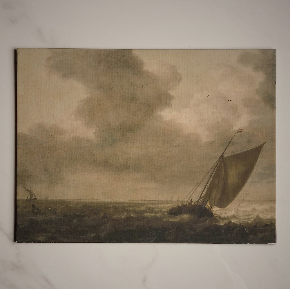 STRETCHED FLAT RIGID CANVAS - THE BOAT