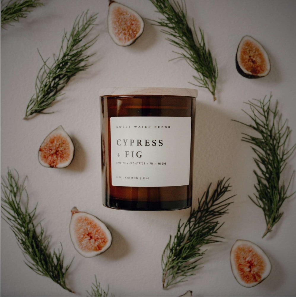 Bougie naturelle 11 oz - Cypress + fig