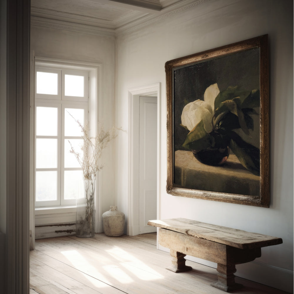 magnolia vintage print