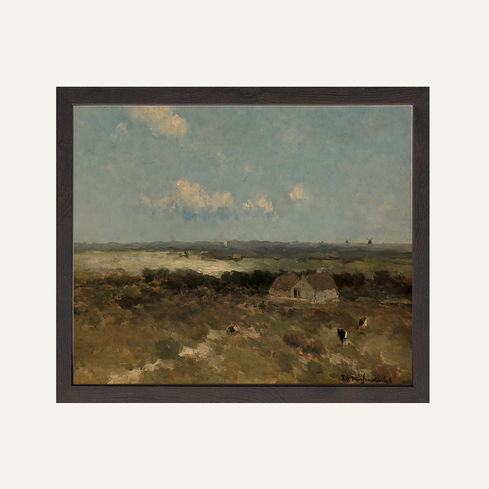 Impression sur papier beaux-arts- Paysage rural