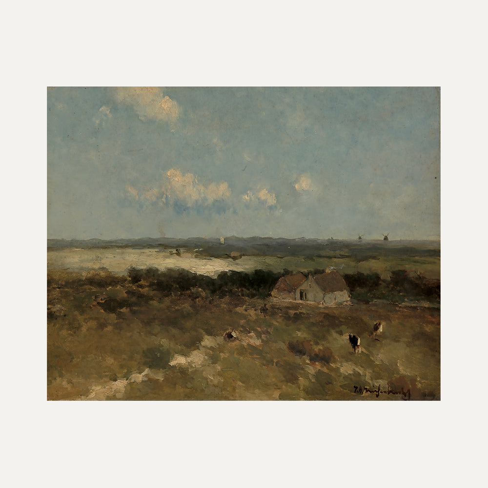 Impression sur papier beaux-arts- Paysage rural