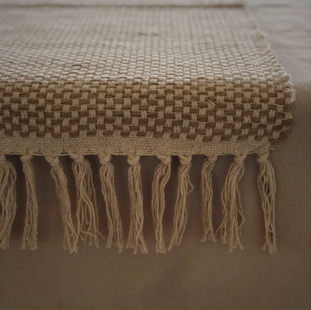 Accessoire de décoration maison Grand chemin de table naturel vintage Sur mon X