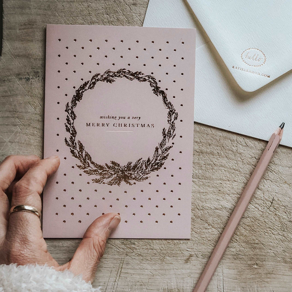 Carte de Noël de luxe