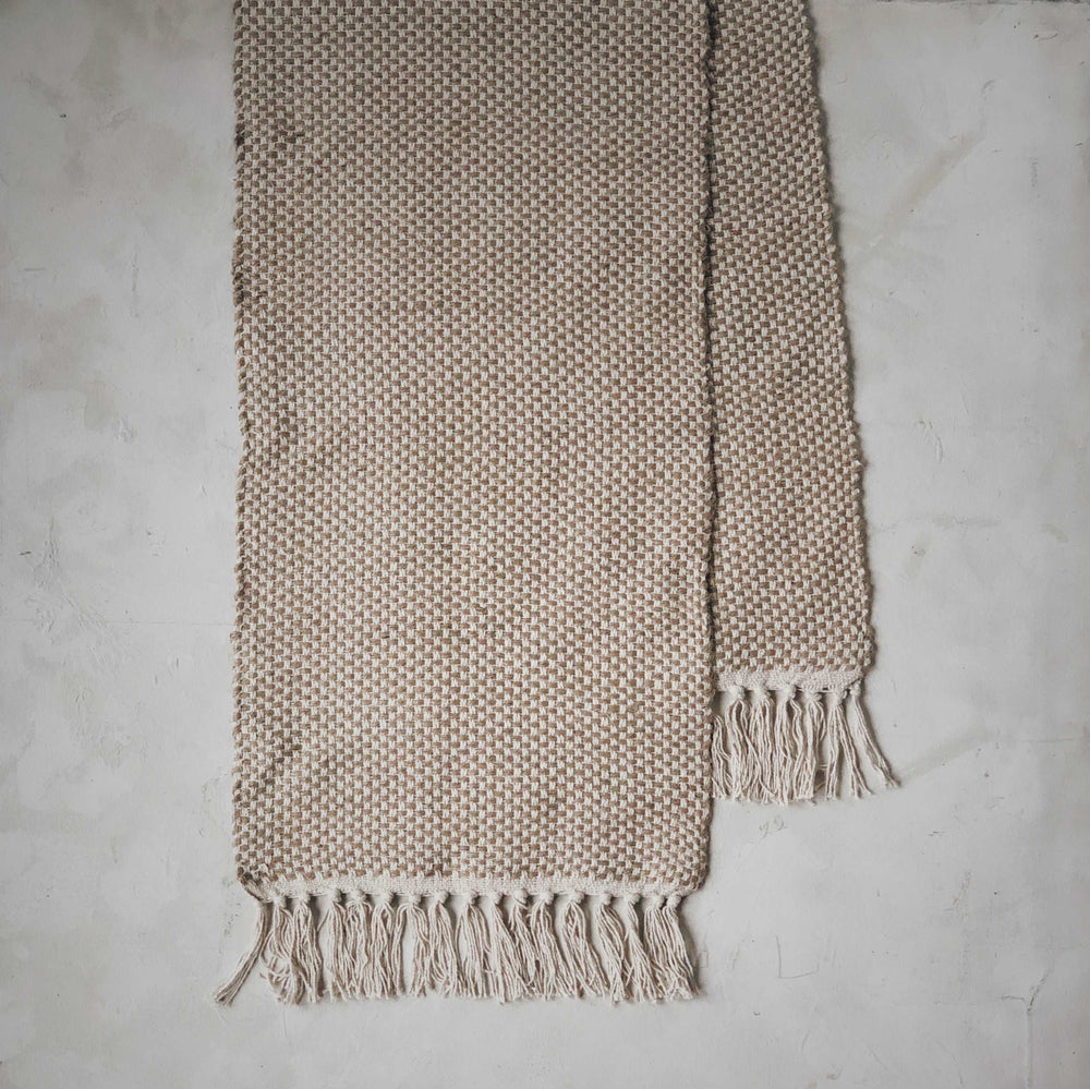 Accessoire de décoration maison Grand chemin de table naturel vintage Sur mon X