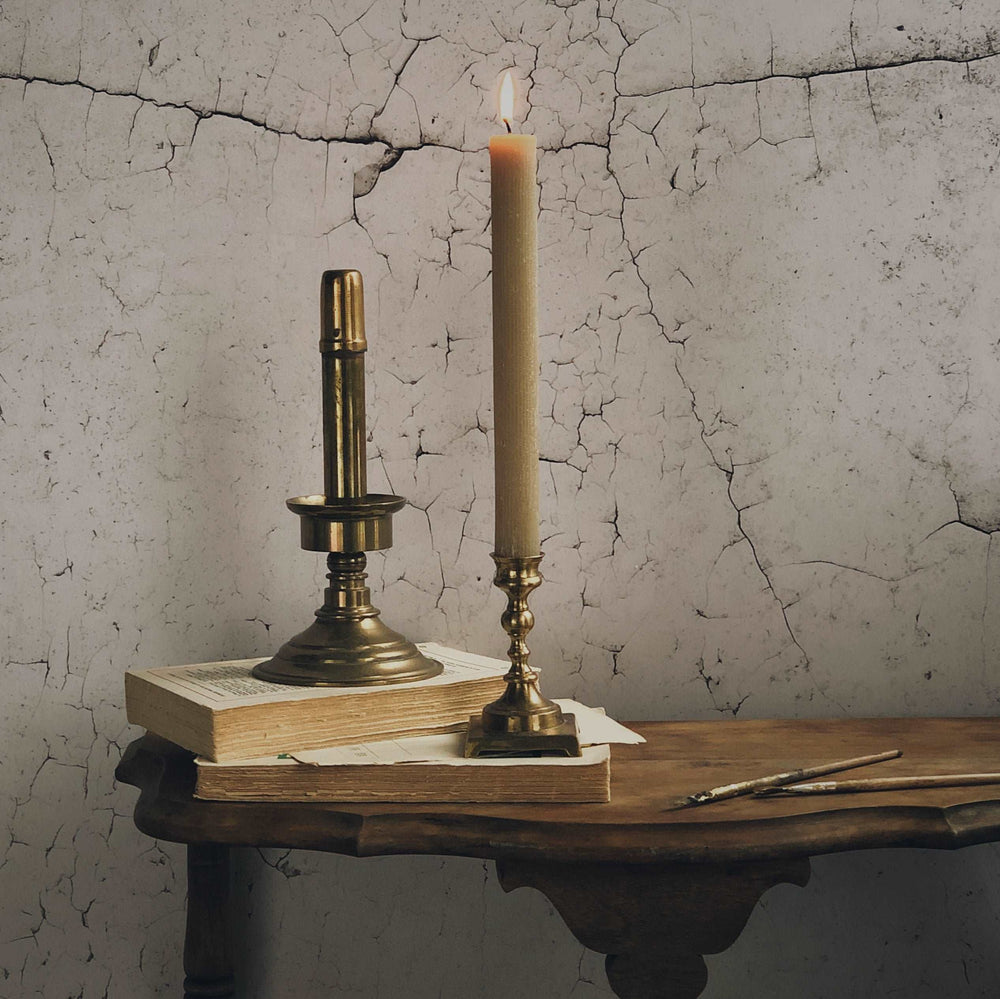 vintage home decor accessories - - Accessoires Décoration Maison - Chandelle à rainure - lin - Sur mon x