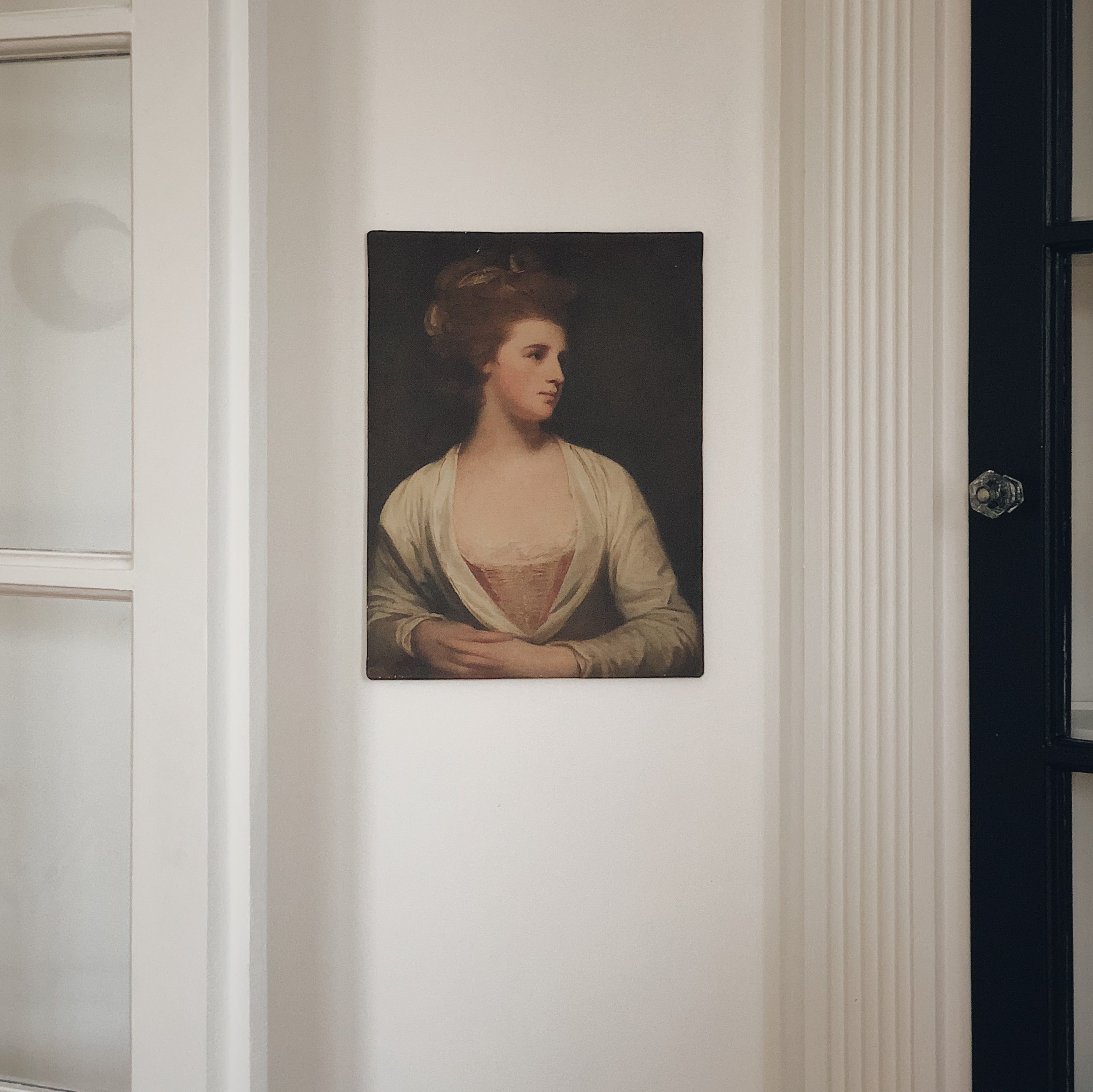 Accessoire de décoration maison Canevas - portrait demoiselle vintage Sur mon X