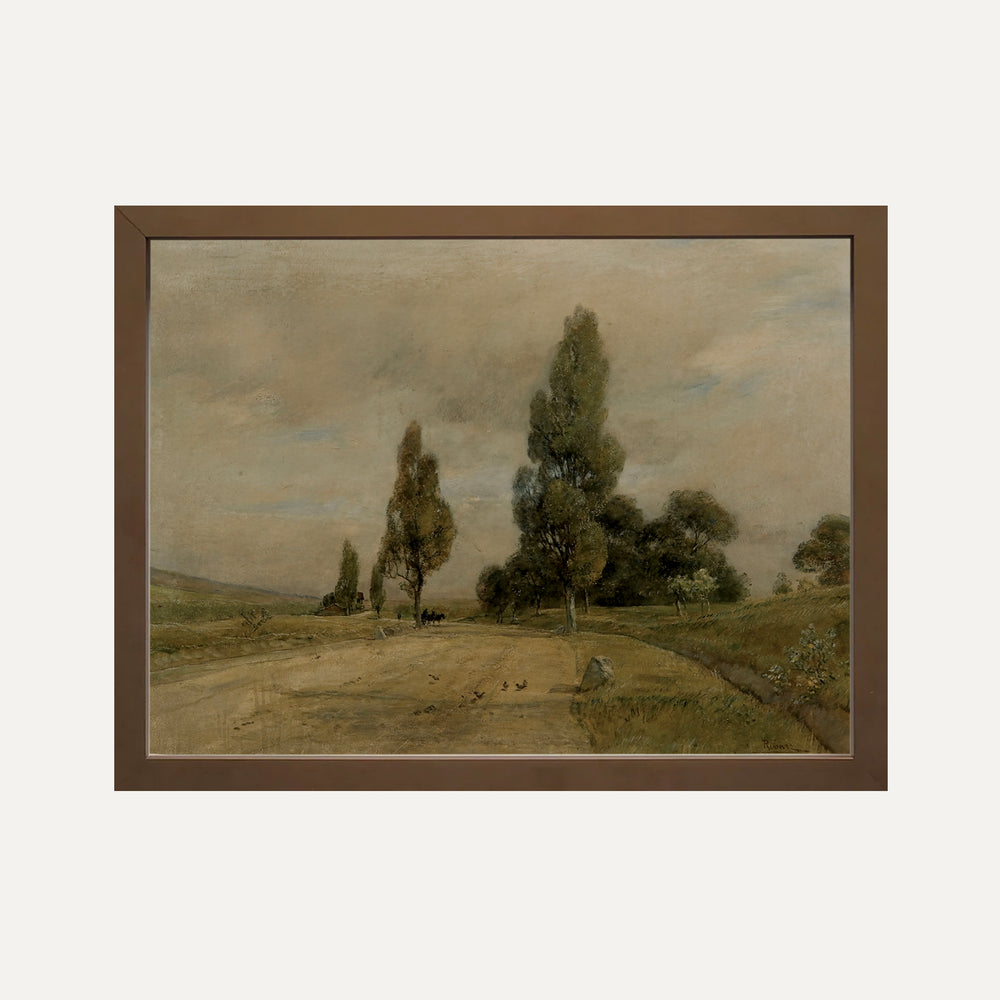 Impression sur papier beaux-arts- peinture paysage européen