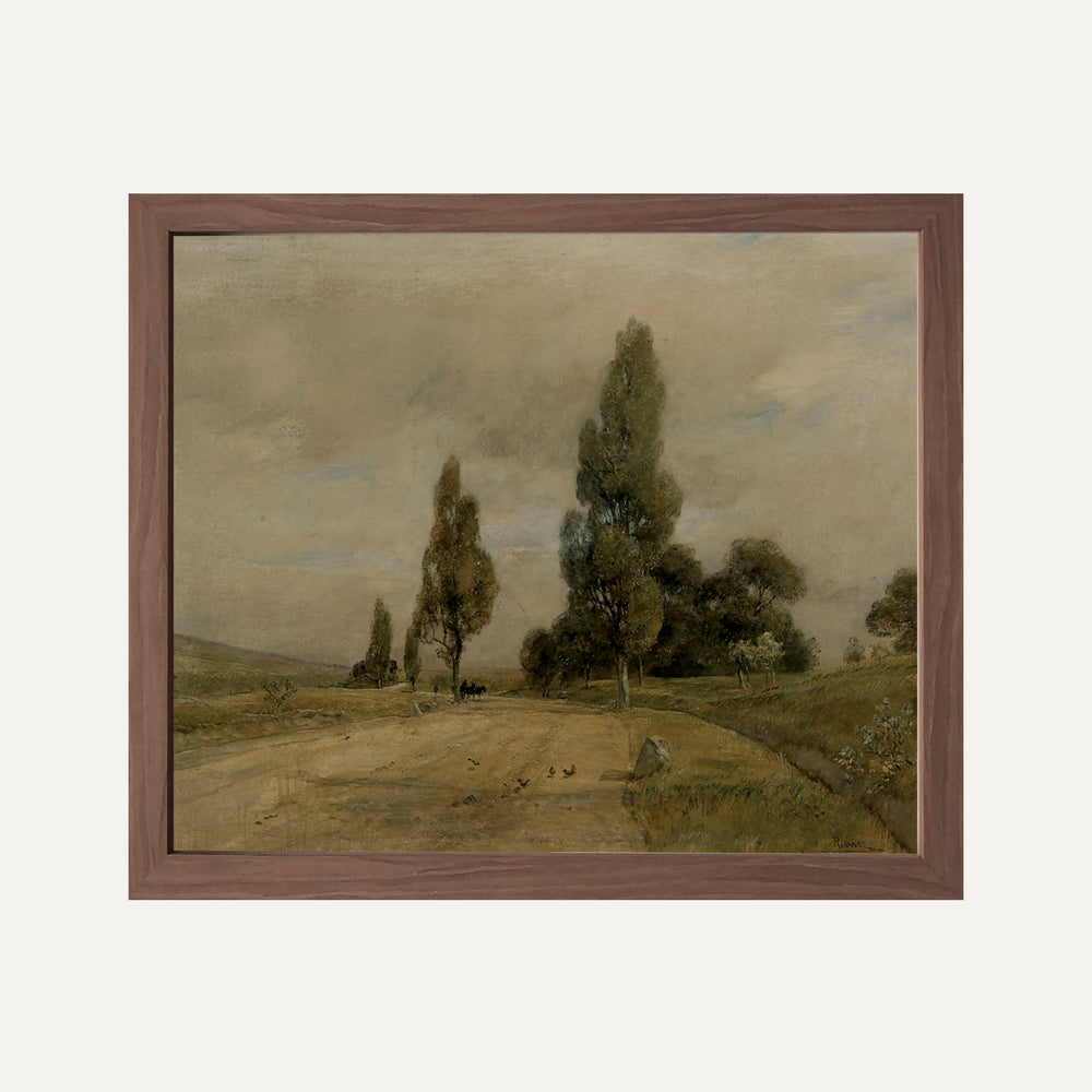 Impression sur papier beaux-arts- peinture paysage européen
