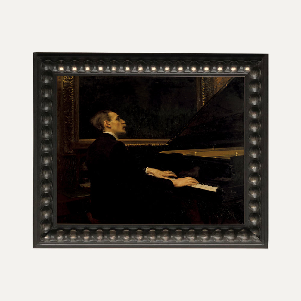 Impression sur papier beaux-arts- Nocturne Privé au piano
