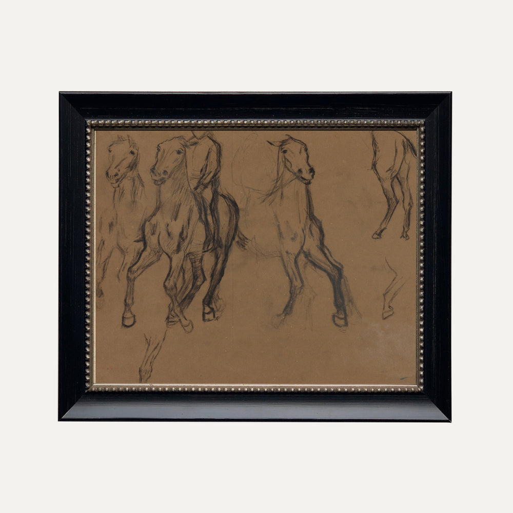 Impression sur papier beaux-arts- Les chevaux