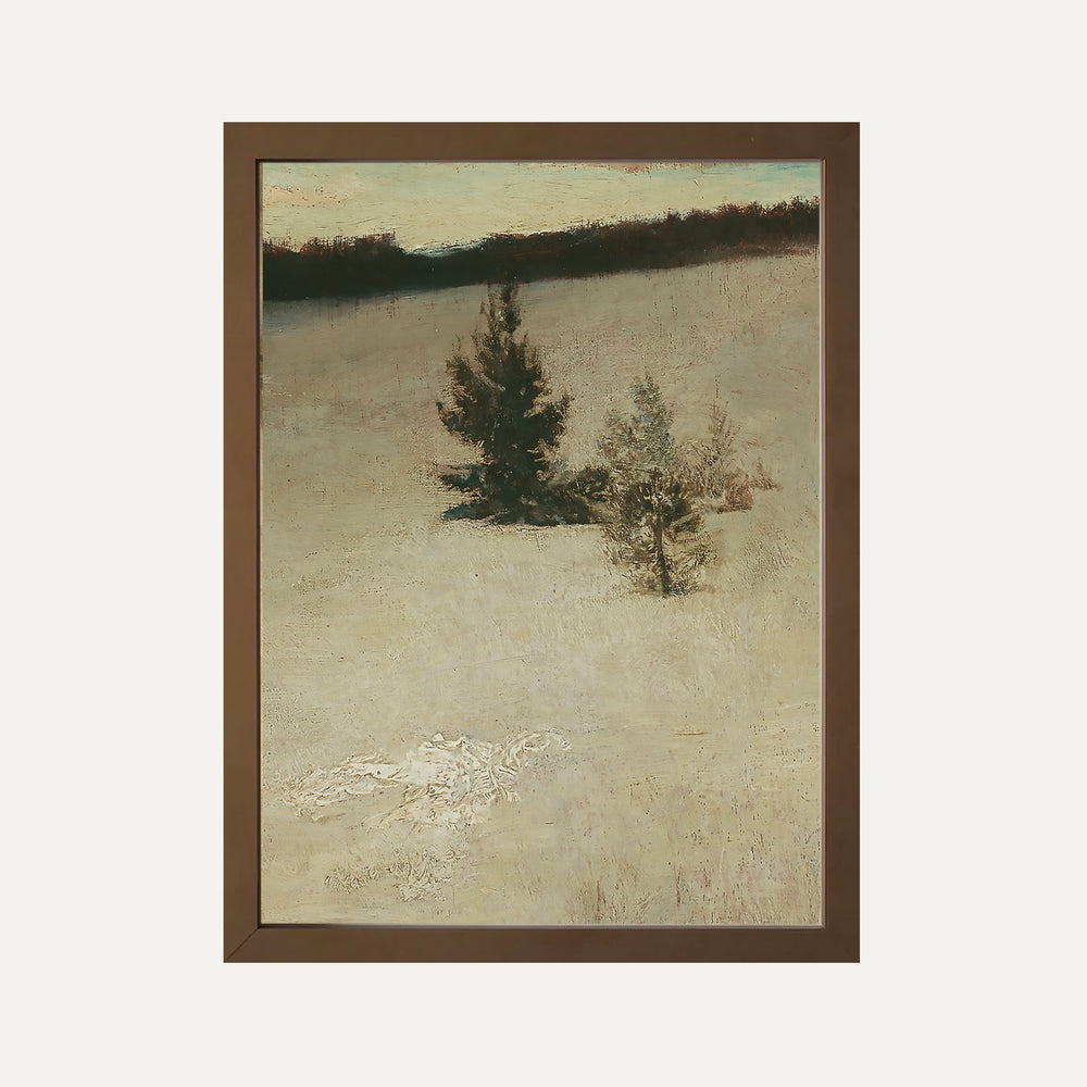 Impression sur papier beaux-arts- Paysage d'hiver - matin