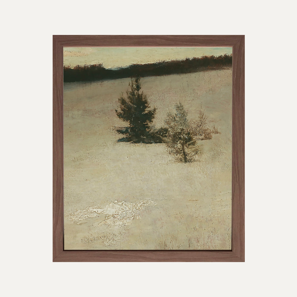 Impression sur papier beaux-arts- Paysage d'hiver - matin