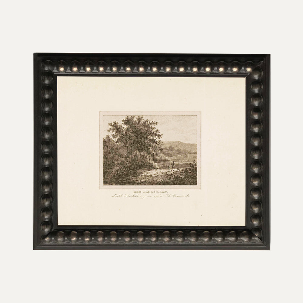 timeless vintage wall art LITHOGRAPHIE FORÊT landscape