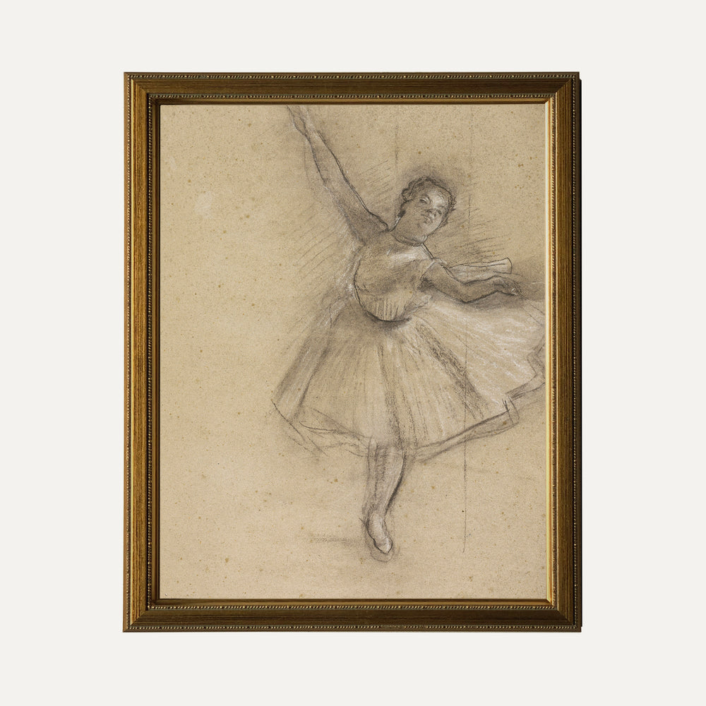 Impression sur papier beaux-arts- esquisse de ballerine