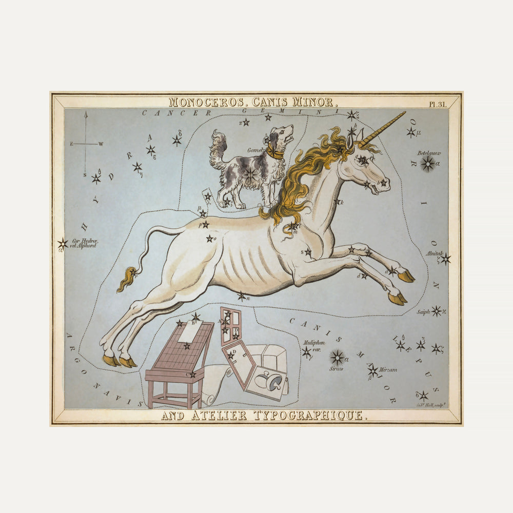 FINE ART PAPER PRINT - Stardust Whisper : The Unicorn's Secret