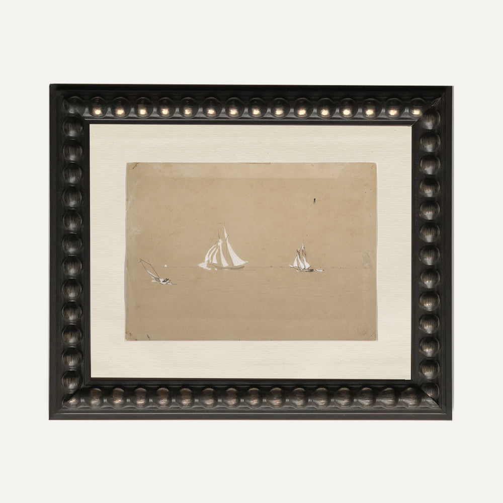 FINE ART PRINT VINTAGE SAIL DRAWING