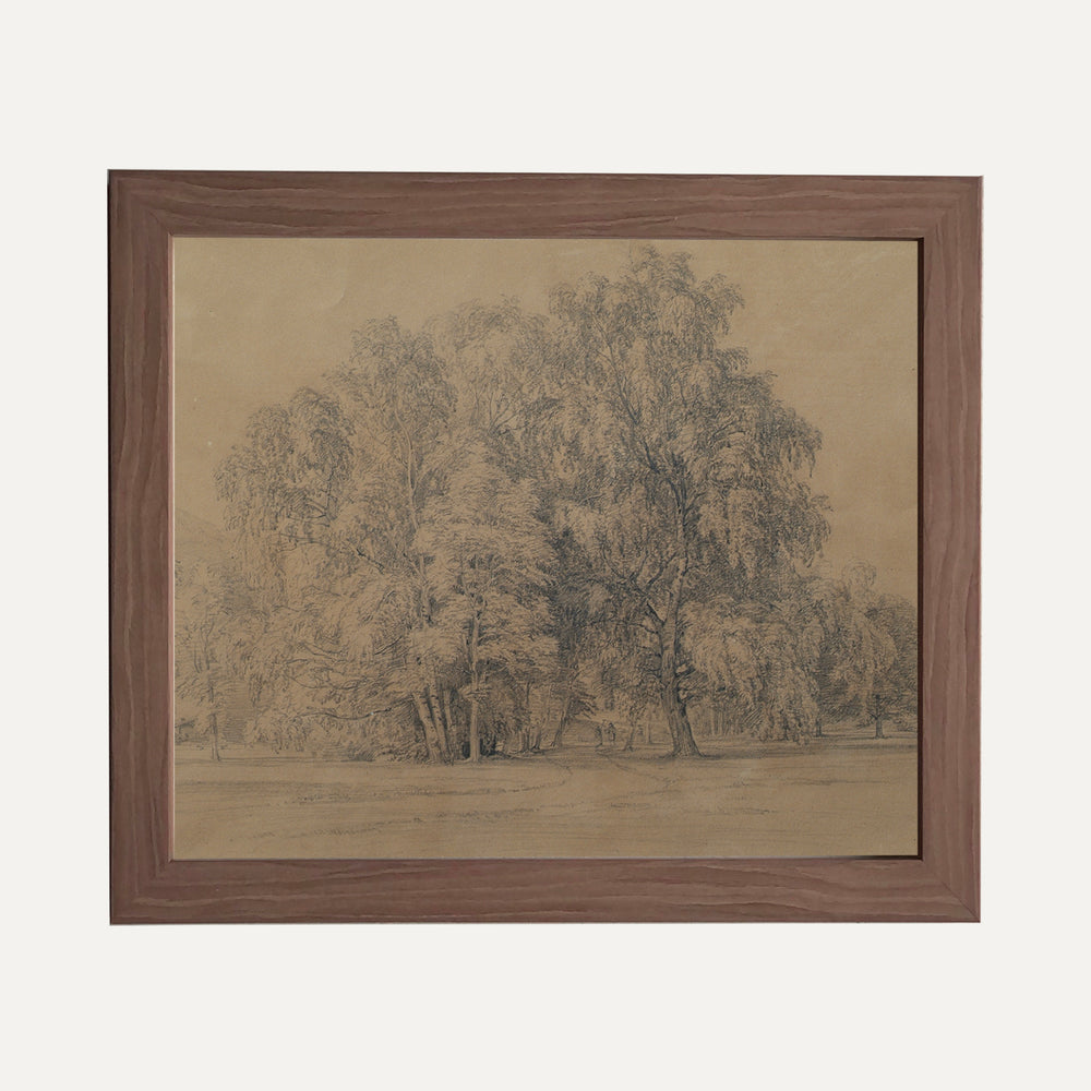 Impression sur papier beaux-arts - Esquisse paysage
