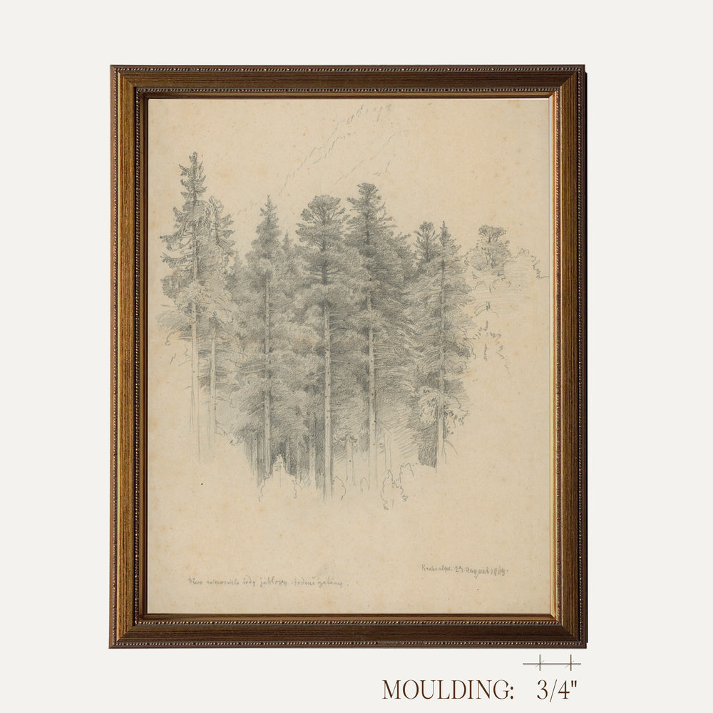 Impression sur mesure oeuvre vintage sur papier beaux-arts Sur mon x