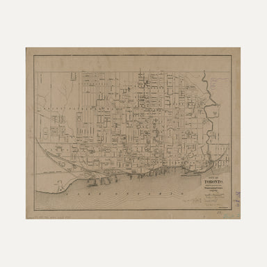 Custom Fine Art Printing | Vintage Artwork on Fine Art Paper | Vintage historic map Toronto