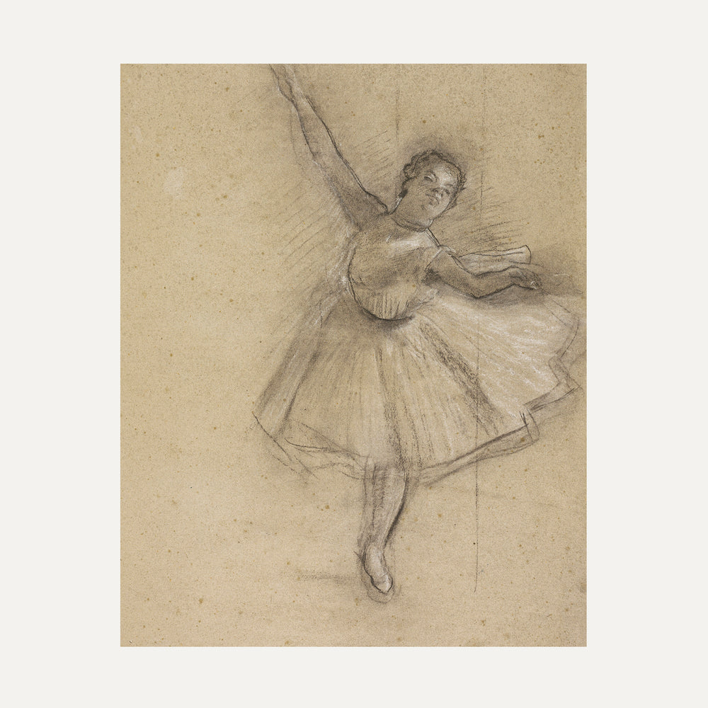 Impression sur papier beaux-arts- esquisse de ballerine
