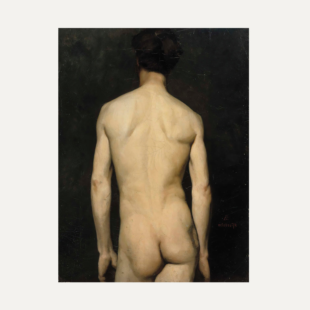 Impression sur papier beaux-arts - peinture classique nu