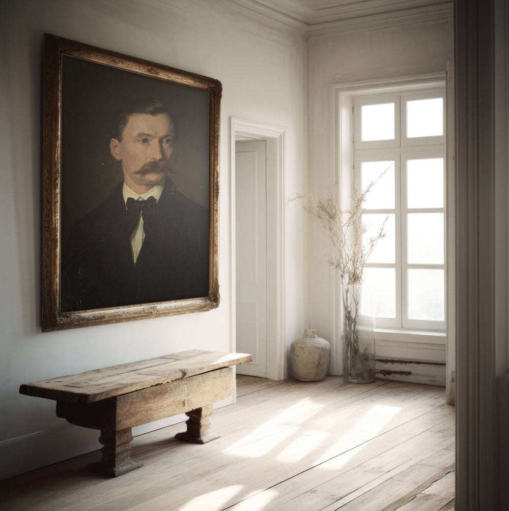 cadre vintage portrait homme sur mon x