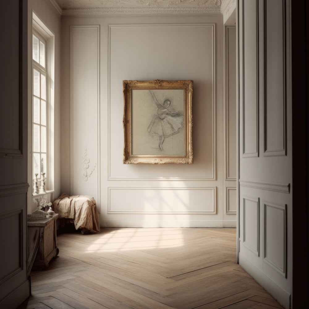 Impression sur papier beaux-arts- esquisse de ballerine