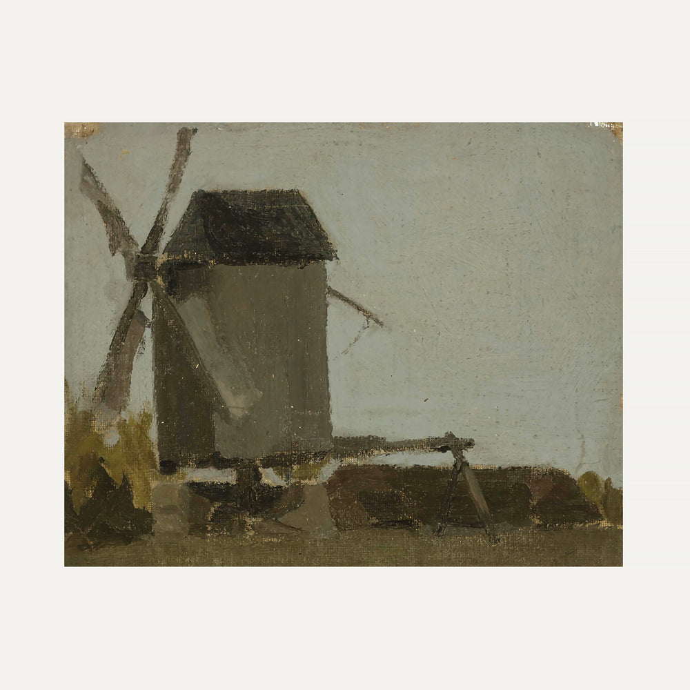 Impression sur papier beaux-arts - Le moulin