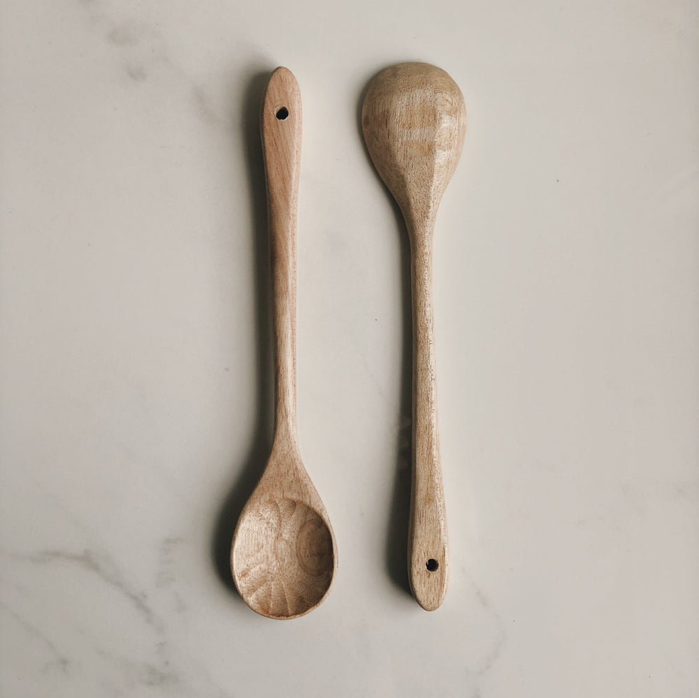Carved wooden spoon