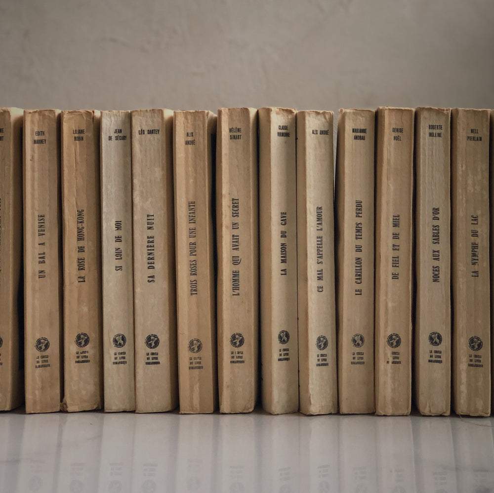 Accessoire de décoration maison Livres vintage Sur mon X