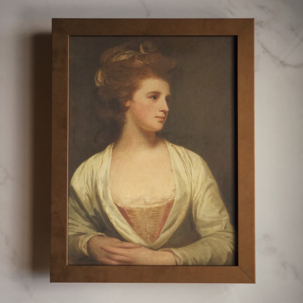 STRETCHED FLAT RIGID CANVAS - YOUNG LADY PORTRAIT