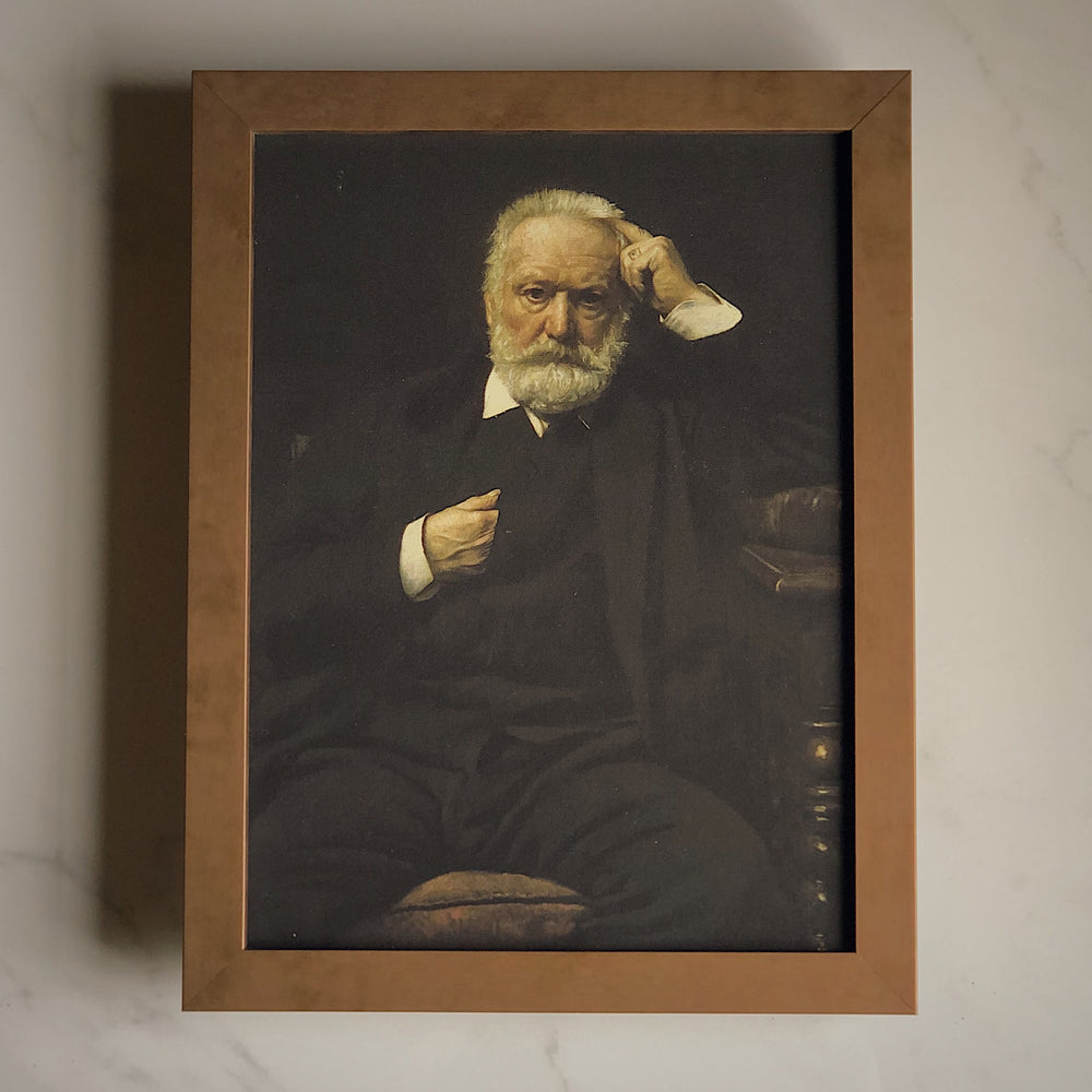 STRETCHED FLAT RIGID CANVAS -VICTOR HUGO'S PORTRAIT
