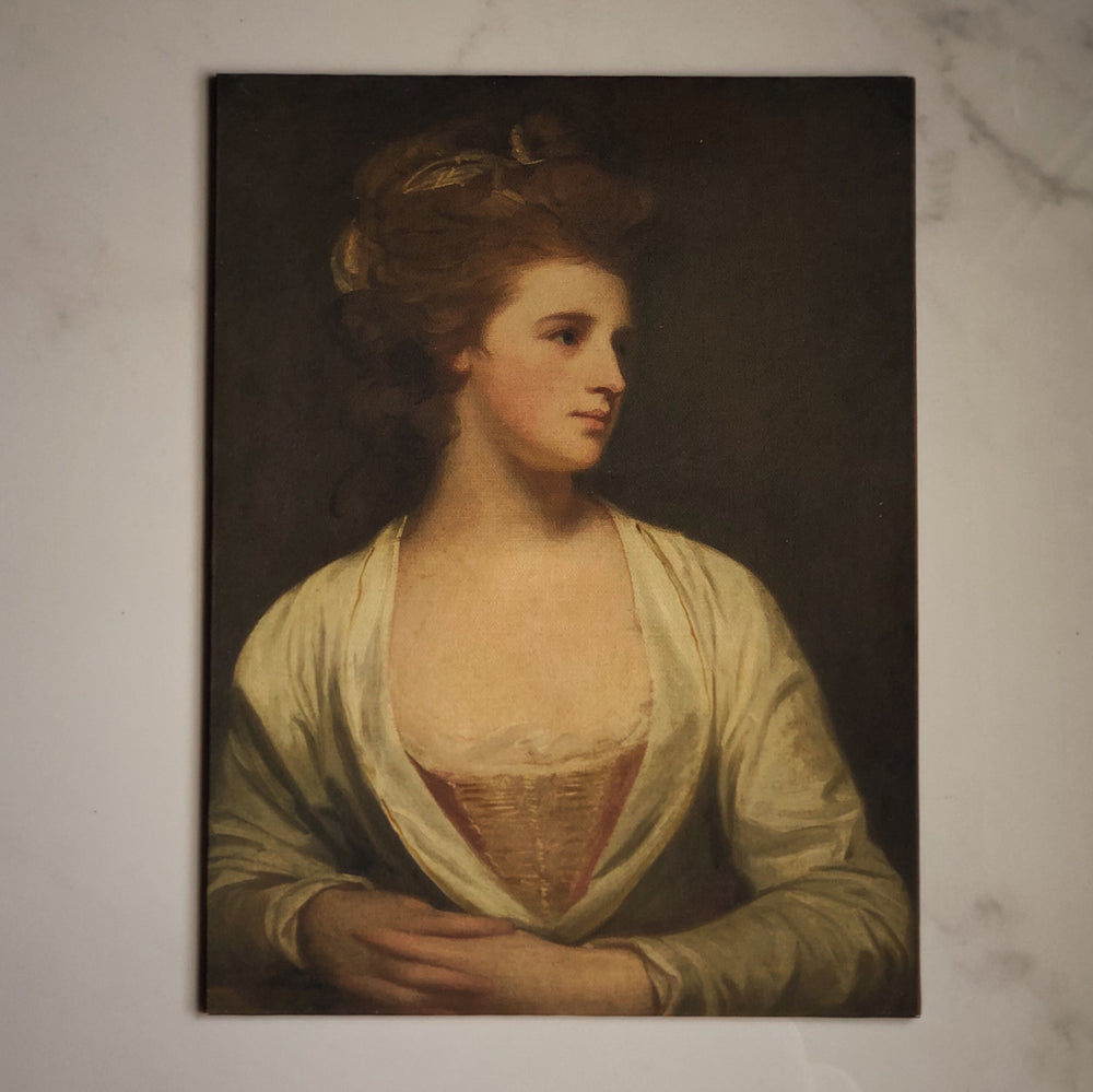 STRETCHED FLAT RIGID CANVAS - YOUNG LADY PORTRAIT