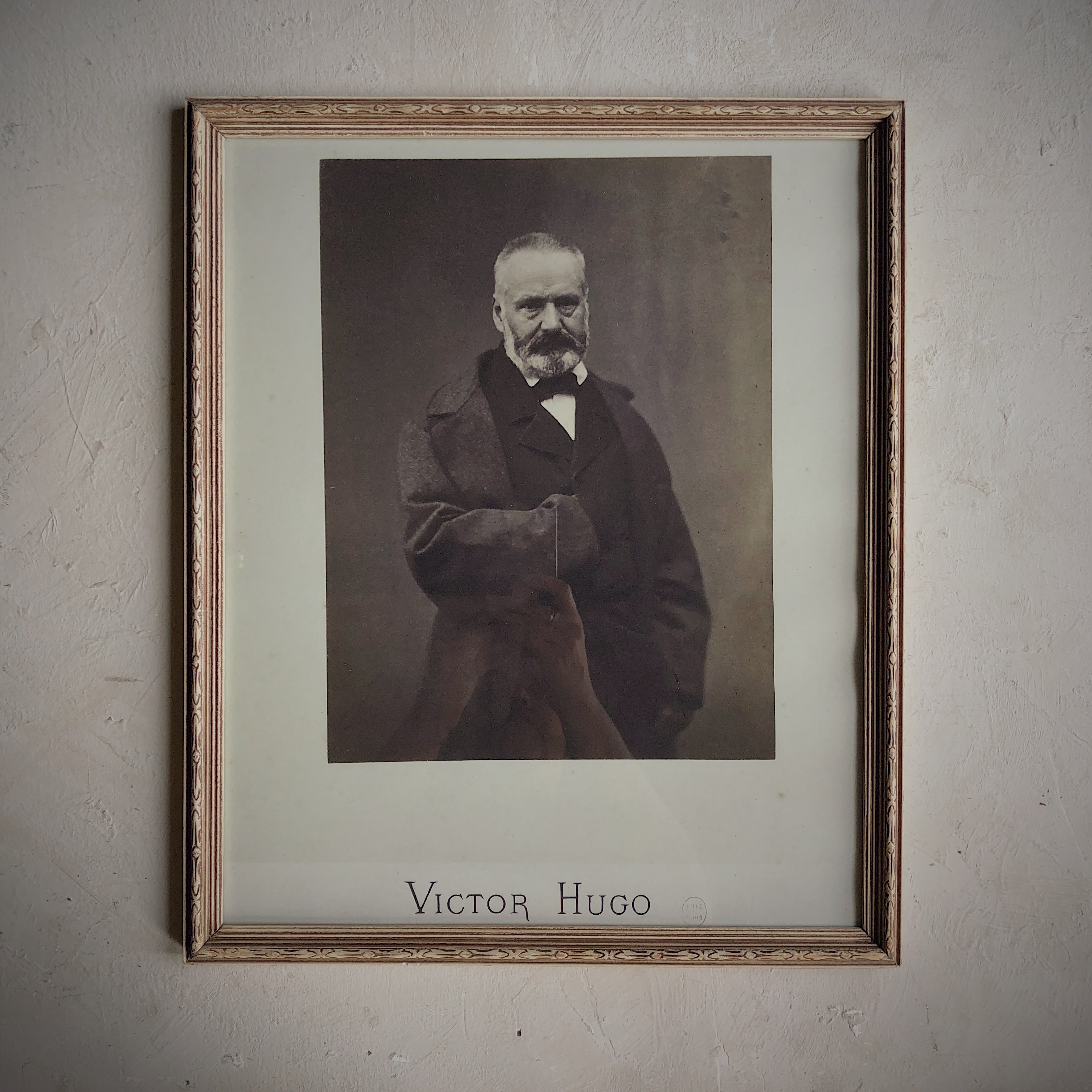 Encadrement vintage Paris - Portrait victor Hugo