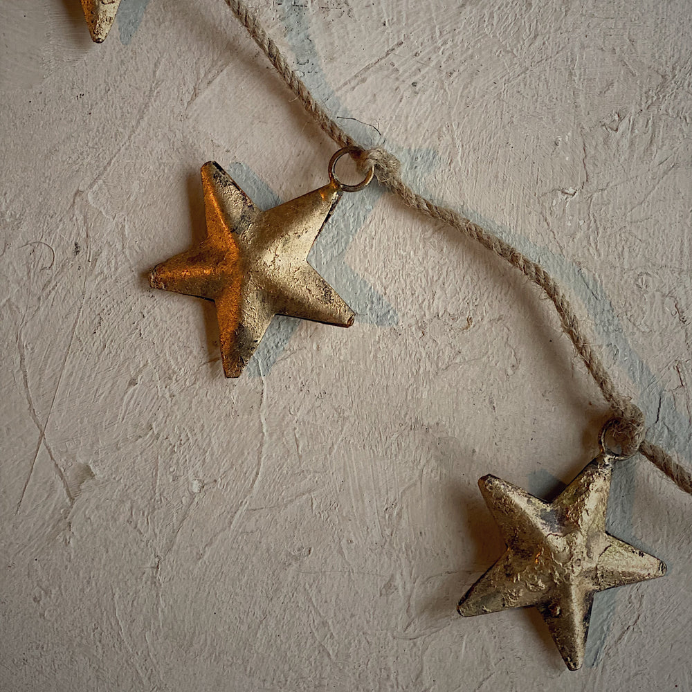 Guirlande d'étoiles vintage - Laiton antique
