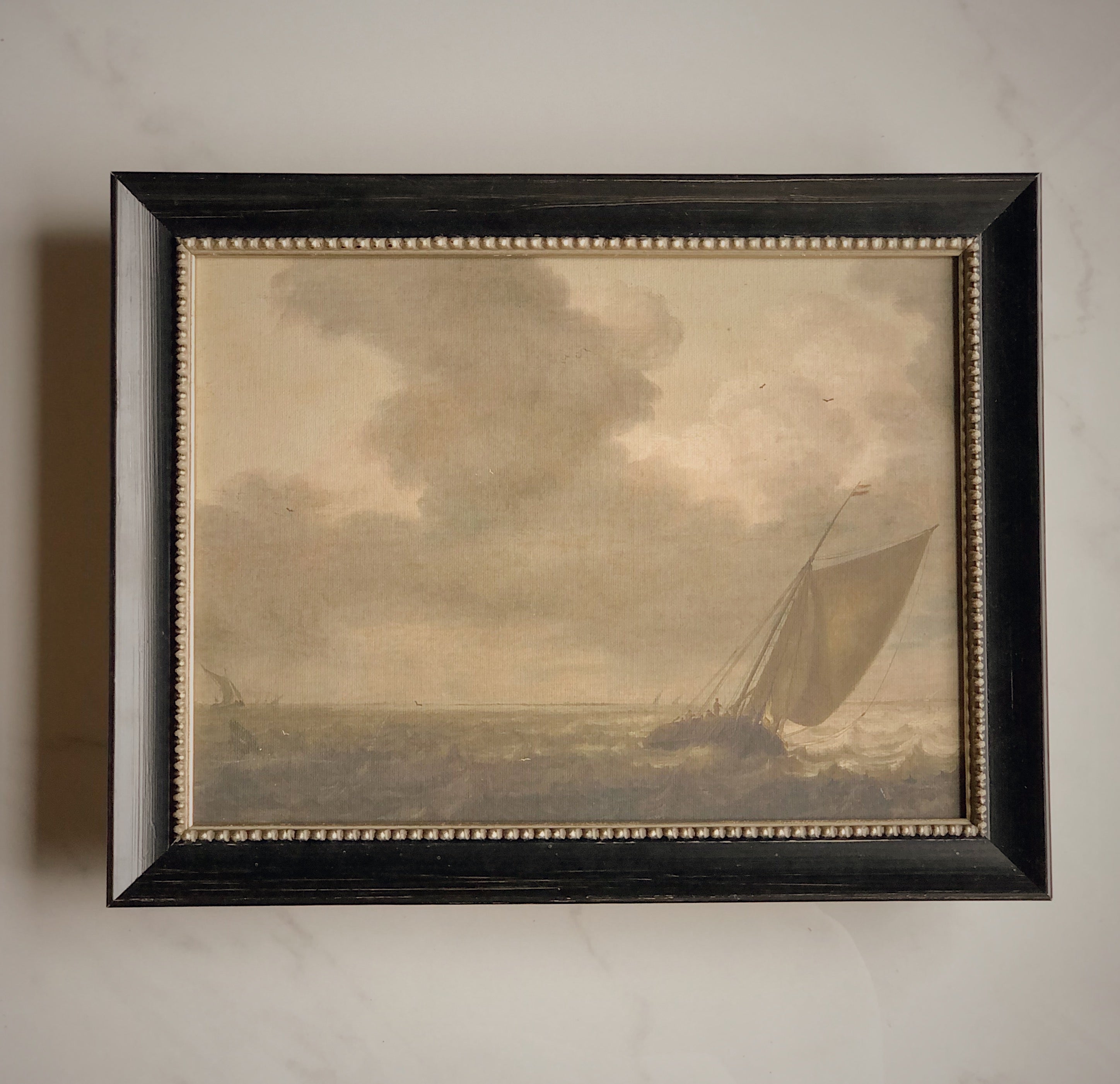  STRETCHED FLAT RIGID CANVAS - THE BOAT