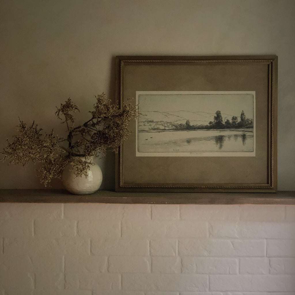 Cadre vintage doré  - paysage