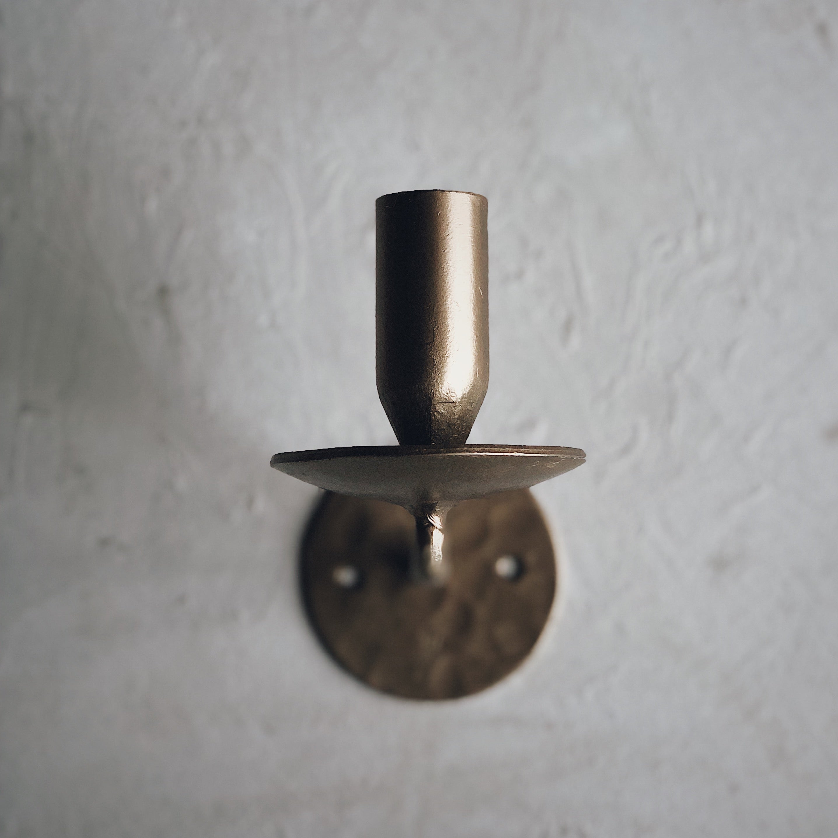 BRASS TAPER WALL SCONCE