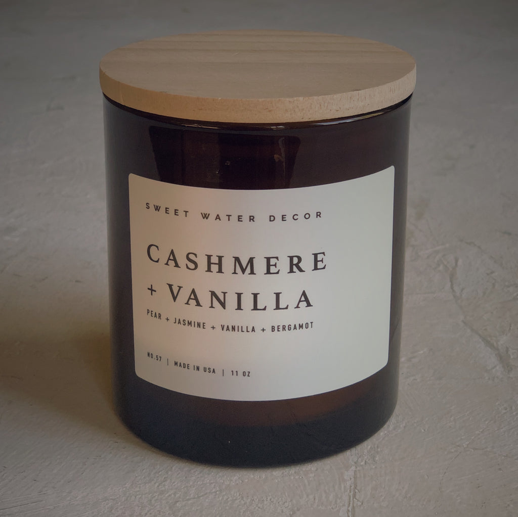 Bougie naturelle 11 oz - Cashmere + vanilla